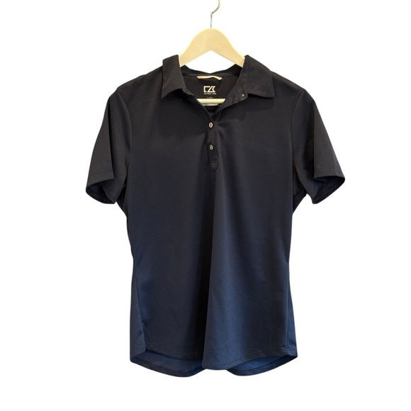 Cutter & Buck Womens Golf Polo CB DryTec 50+ UPF Size Large Navy - Picture 2 of 5